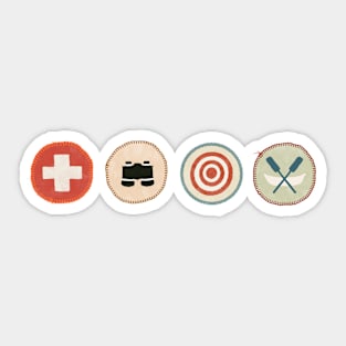 Adventure Scout Badges - long set 2 Sticker